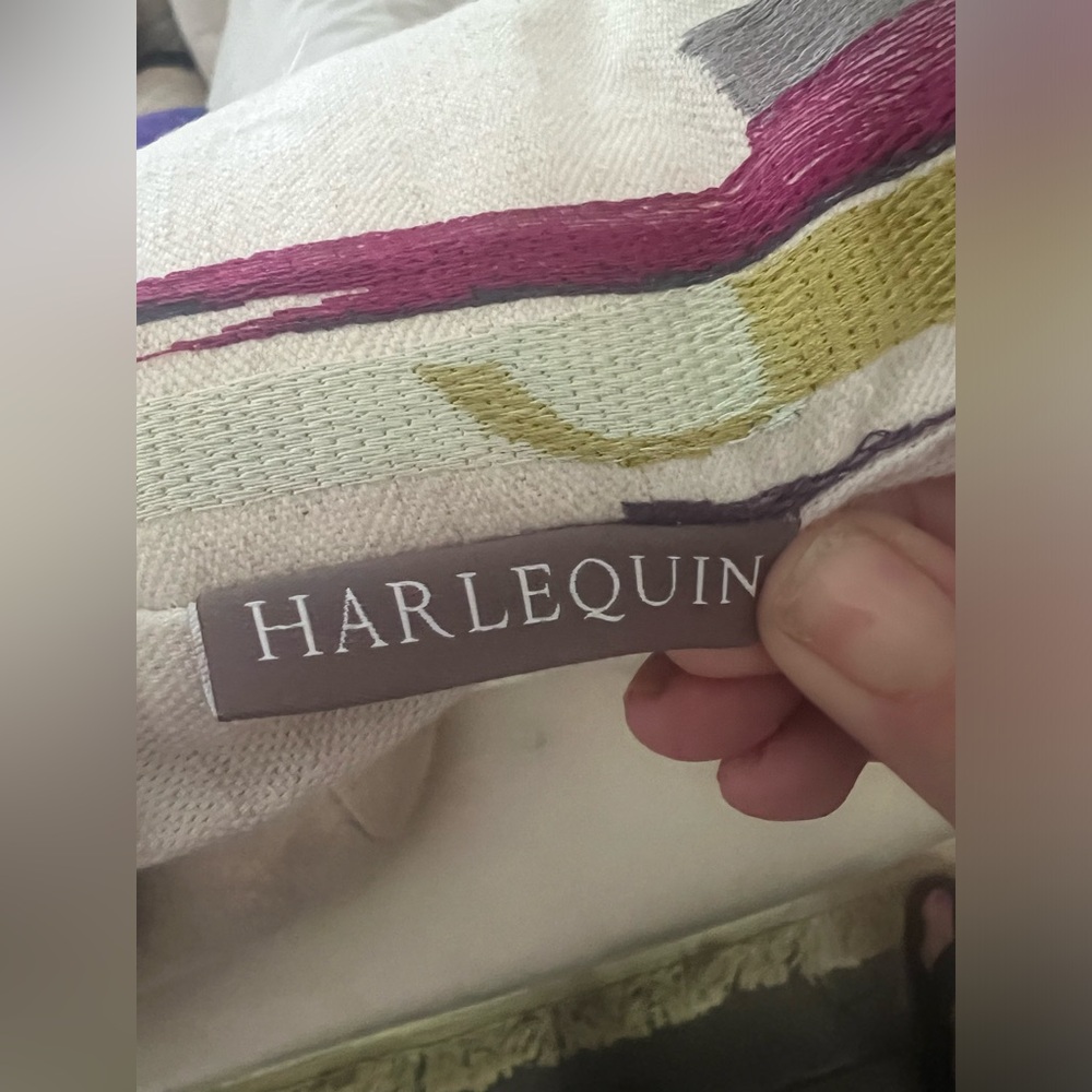 Harlequin - UK designer color strokes elongated accent pillows x2 - Picture 5 of 12